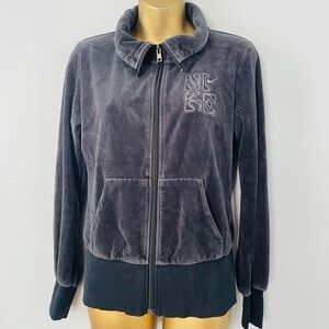 Nike Women's Gray Zip-Up Sweater